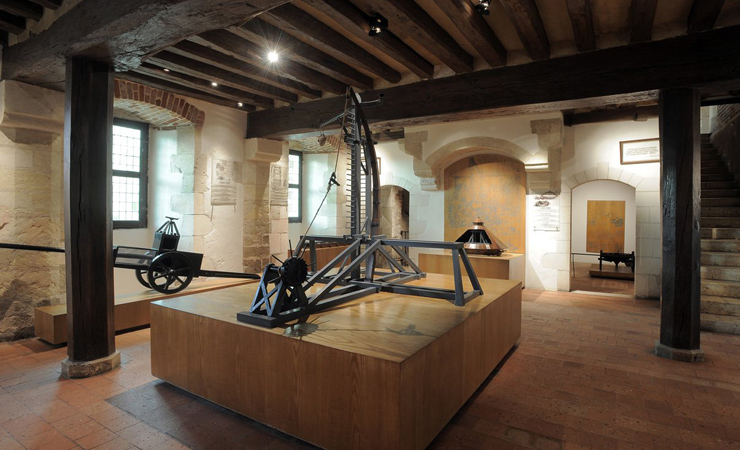 Clos Lucé - salle des maquettes