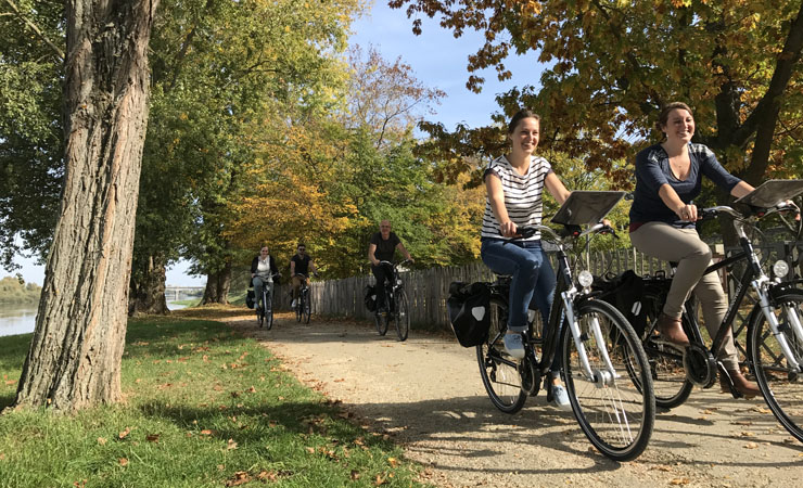 piste cyclable en bords de Loire