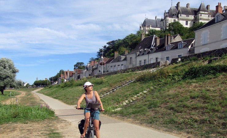 piste cyclable à Chaumont sur Loire