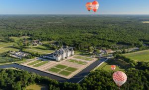 Vol en montgolière au-dessus de Chambord