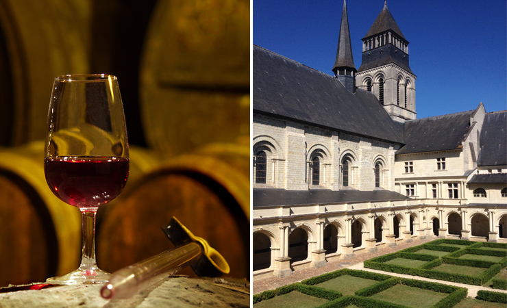 cave à Chinon & Abbaye Fontevraud