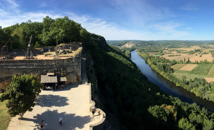 Vue sur la Dordogne et le Château de Beynac