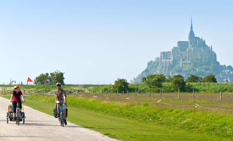 piste cyclable - Mont St Michel