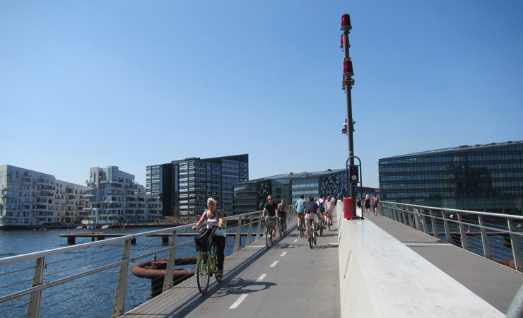 Piste cyclable à Copenhague