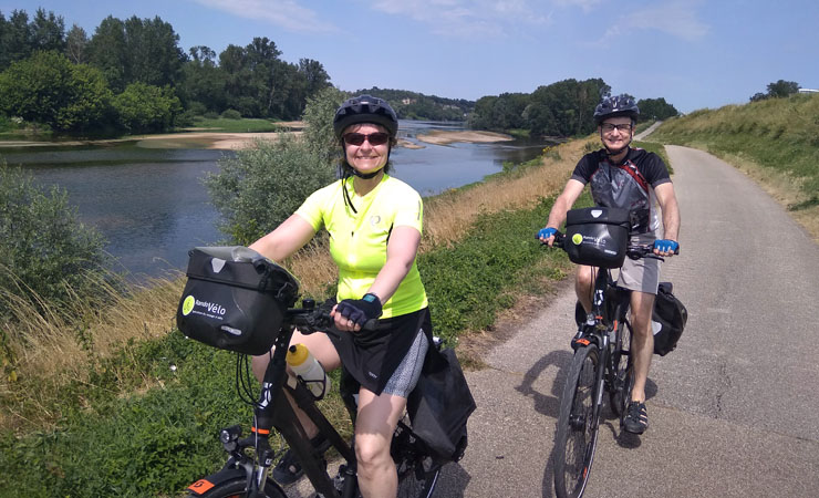 piste cyclable en bords de Loire